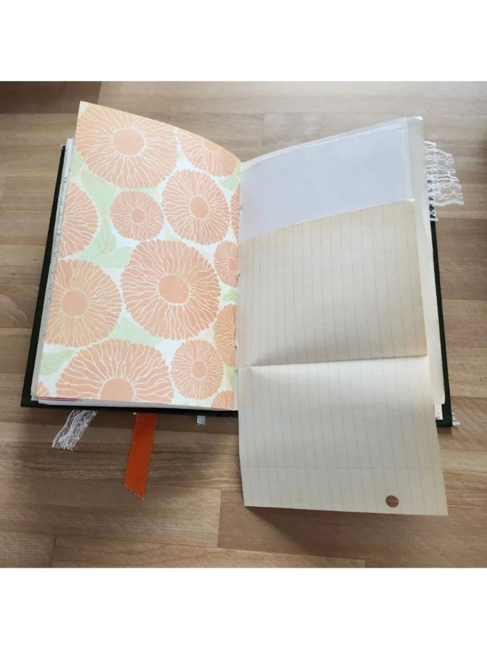 Junk Journal Handmade Hardcover Hand Bound 162 pages